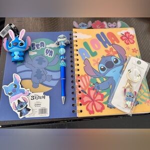 Disney Stitch Journal and Accessories Set
